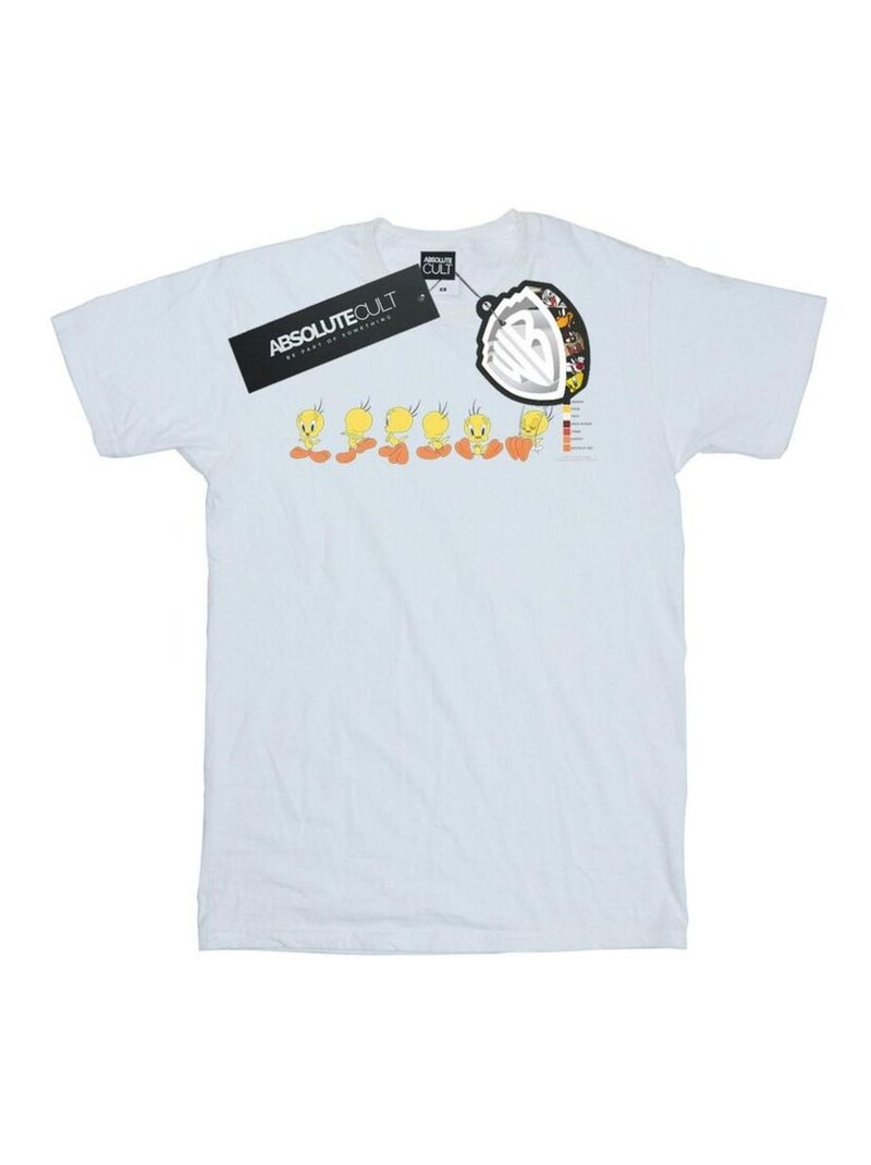 Looney Tunes - T-shirt TWEETY PIE COLOUR CODE Blanc - Kiabi