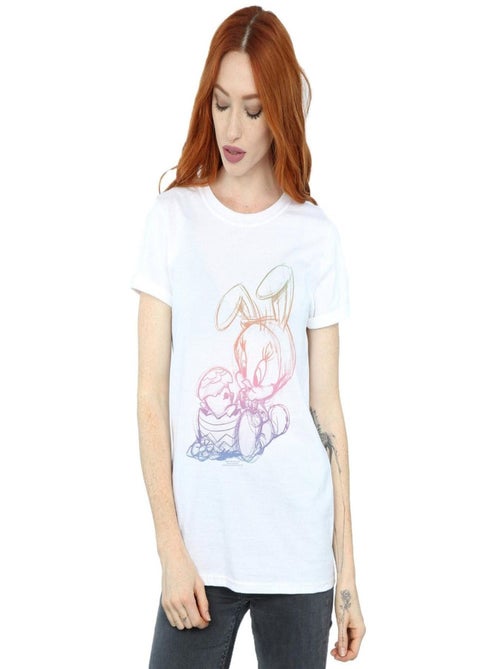 Looney Tunes - T-shirt TWEETY PIE EASTER EGG SKETCH - Kiabi