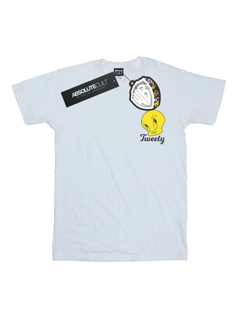Looney Tunes - T-shirt TWEETY PIE HEAD Blanc - Kiabi