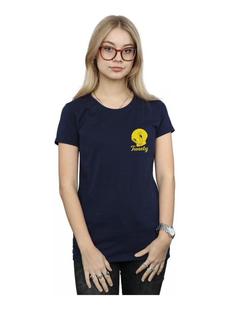 Looney Tunes - T-shirt TWEETY PIE HEAD Bleu marine - Kiabi