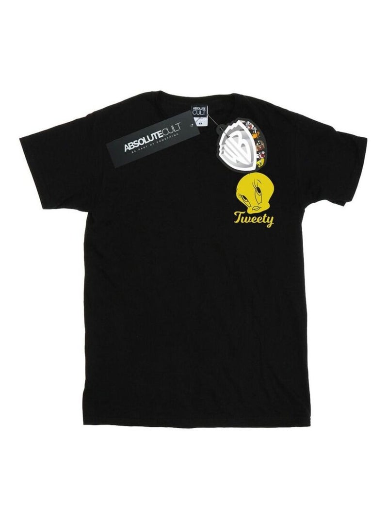 Looney Tunes - T-shirt TWEETY PIE HEAD Noir - Kiabi