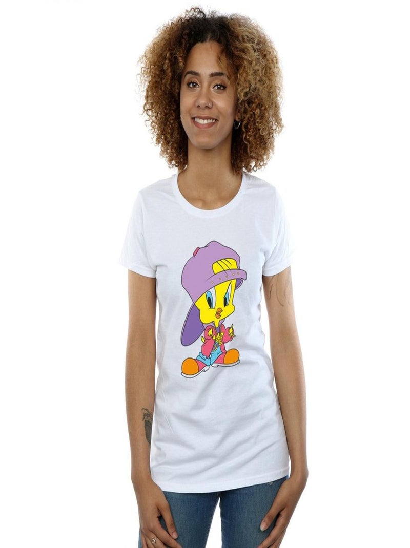 Looney Tunes - T-shirt TWEETY PIE HIP HOP Blanc - Kiabi
