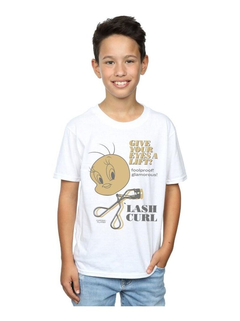 Looney Tunes - T-shirt TWEETY PIE LASH CURL Blanc - Kiabi