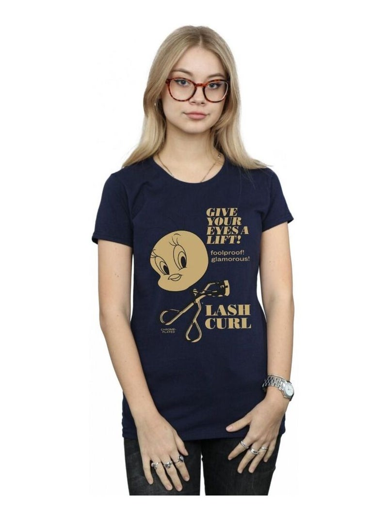Looney Tunes - T-shirt TWEETY PIE LASH CURL Bleu marine - Kiabi