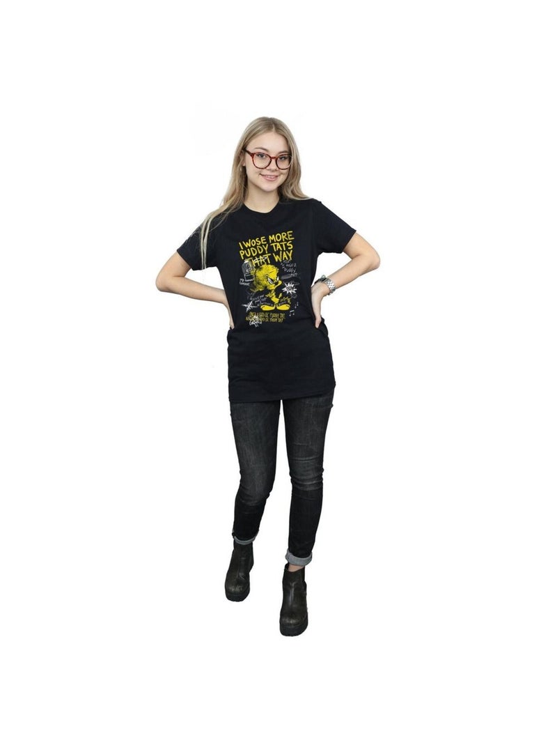Looney Tunes - T-shirt TWEETY PIE MORE PUDDY TATS Noir - Kiabi