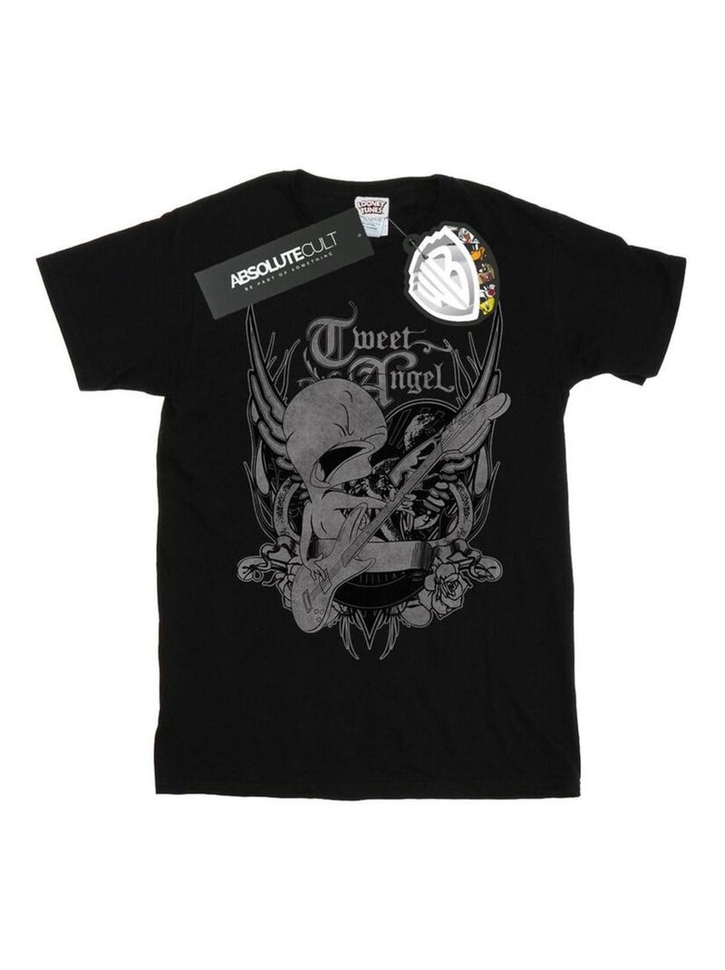 Looney Tunes - T-shirt TWEETY PIE ROCK Noir - Kiabi