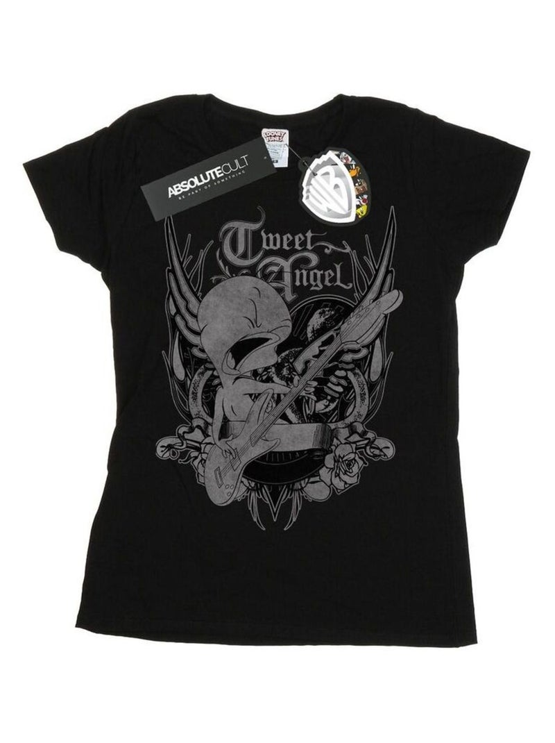Looney Tunes - T-shirt TWEETY PIE ROCK Noir - Kiabi