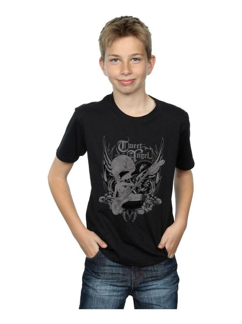 Looney Tunes - T-shirt TWEETY PIE ROCK Noir - Kiabi