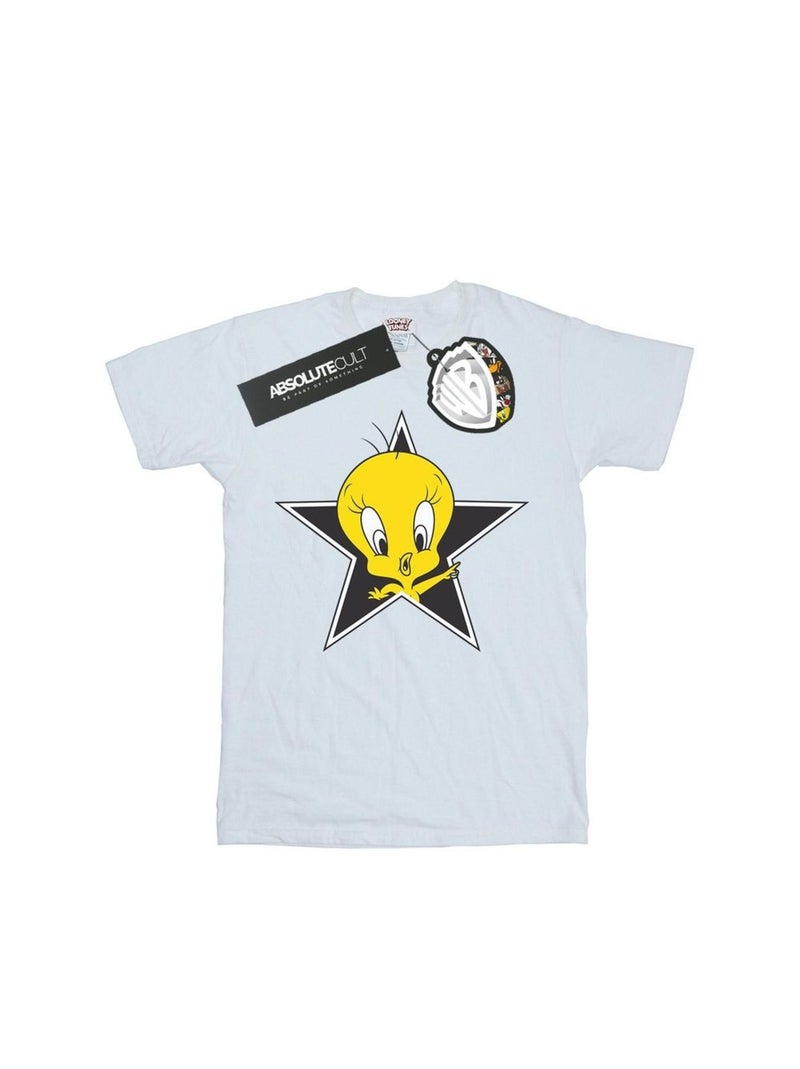 Looney Tunes - T-shirt TWEETY PIE STAR Blanc - Kiabi