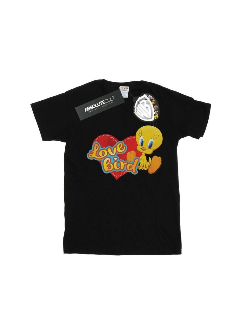 Looney Tunes - T-shirt TWEETY PIE VALENTINE'S DAY LOVE BIRD Noir - Kiabi