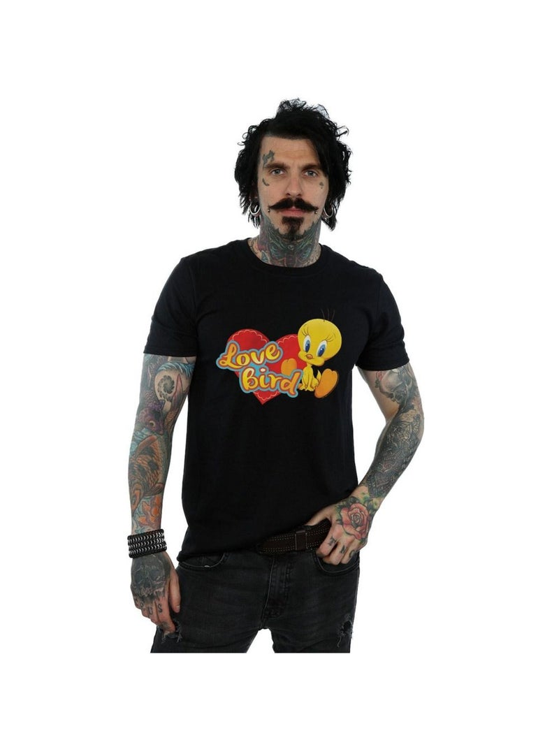 Looney Tunes - T-shirt TWEETY PIE VALENTINE'S DAY LOVE BIRD Noir - Kiabi
