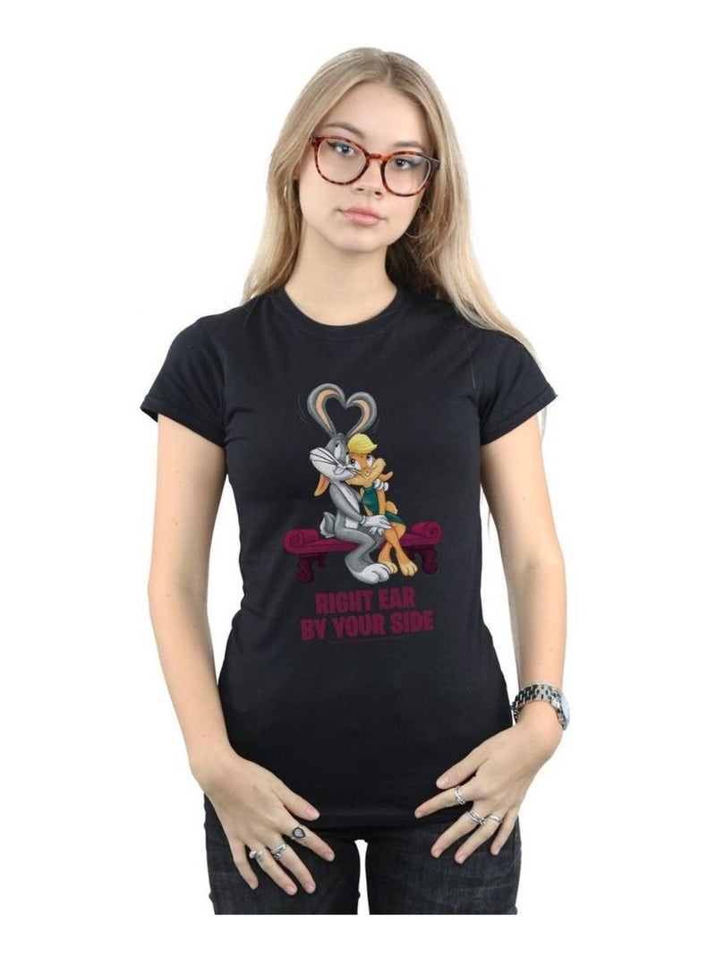 Looney Tunes - T-shirt VALENTINE'S CUDDLE Noir - Kiabi