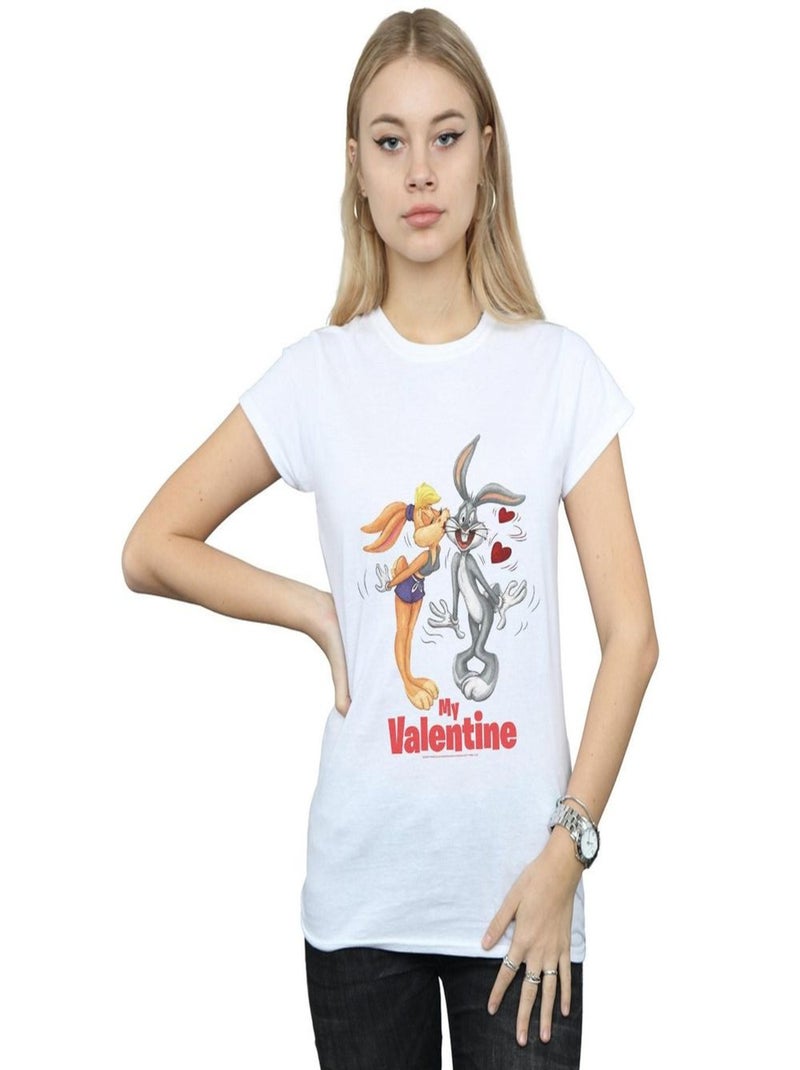 Looney Tunes - T-shirt VALENTINE'S DAY Blanc - Kiabi