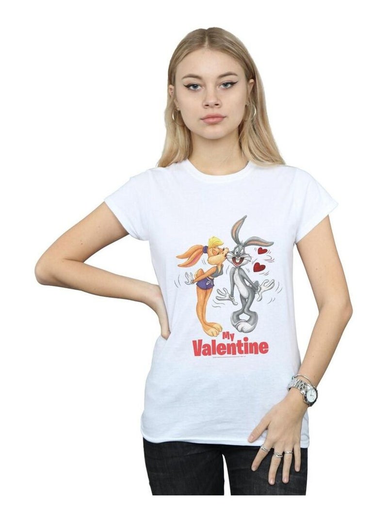 Looney Tunes - T-shirt VALENTINE'S DAY Blanc - Kiabi
