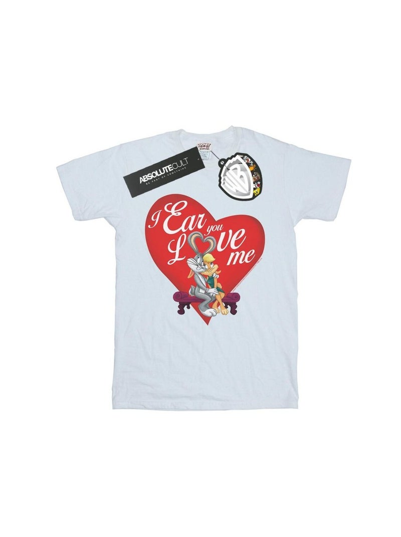 Looney Tunes - T-shirt VALENTINE'S DAY LOVE ME Blanc - Kiabi