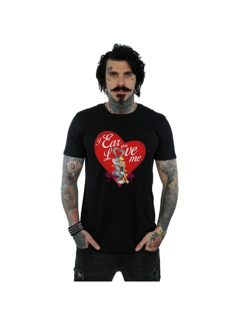 Looney Tunes - T-shirt VALENTINE'S DAY LOVE ME Noir - Kiabi