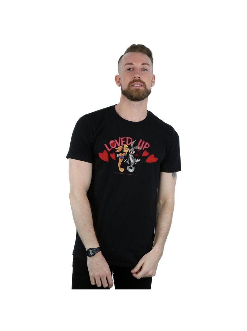 Looney Tunes - T-shirt VALENTINE'S DAY LOVED UP Noir - Kiabi