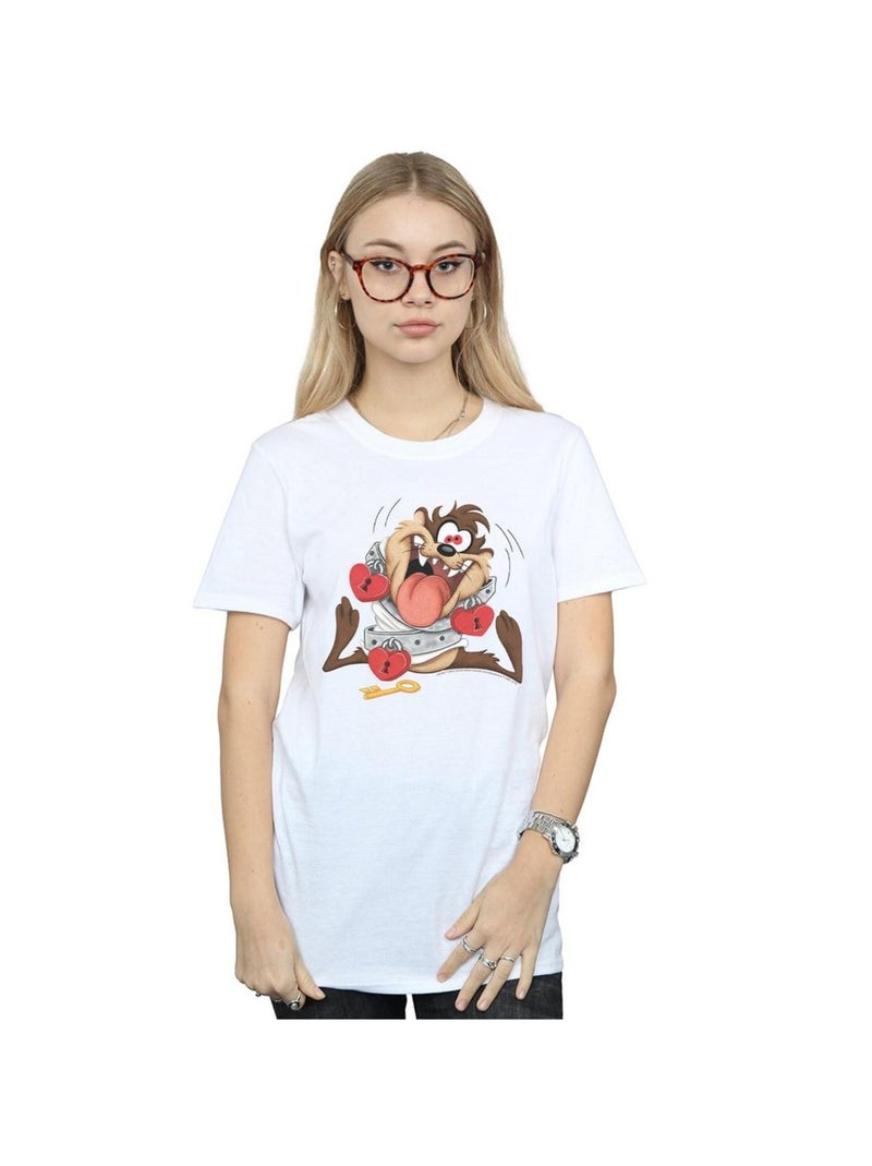 Looney Tunes - T-shirt VALENTINE'S DAY MADLY IN LOVE Blanc - Kiabi