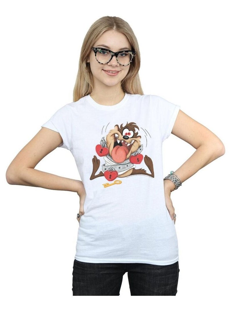 Looney Tunes - T-shirt VALENTINE'S DAY MADLY IN LOVE Blanc - Kiabi