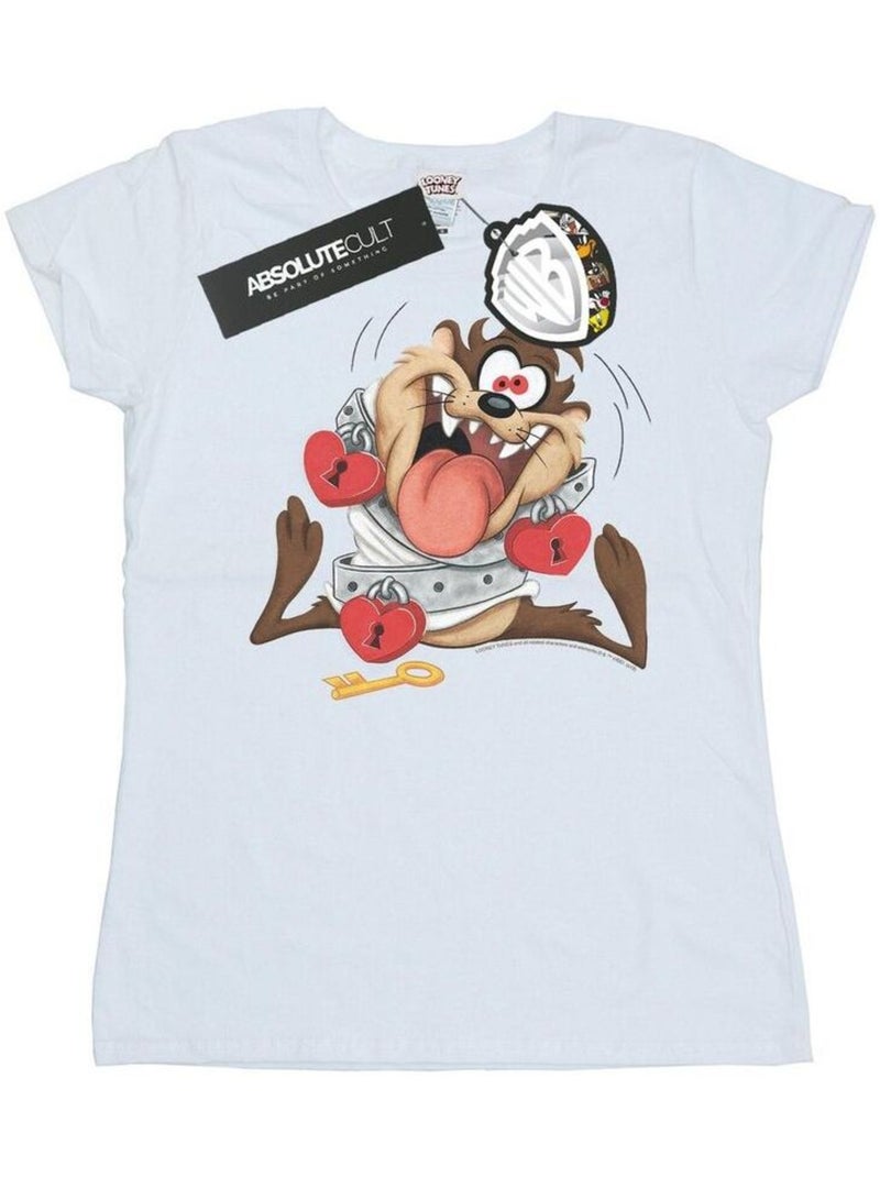 Looney Tunes - T-shirt VALENTINE'S DAY MADLY IN LOVE Blanc - Kiabi