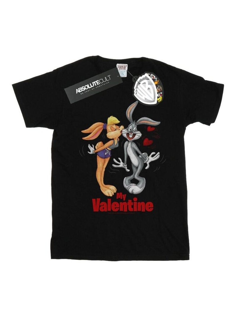Looney Tunes - T-shirt VALENTINE'S DAY Noir - Kiabi