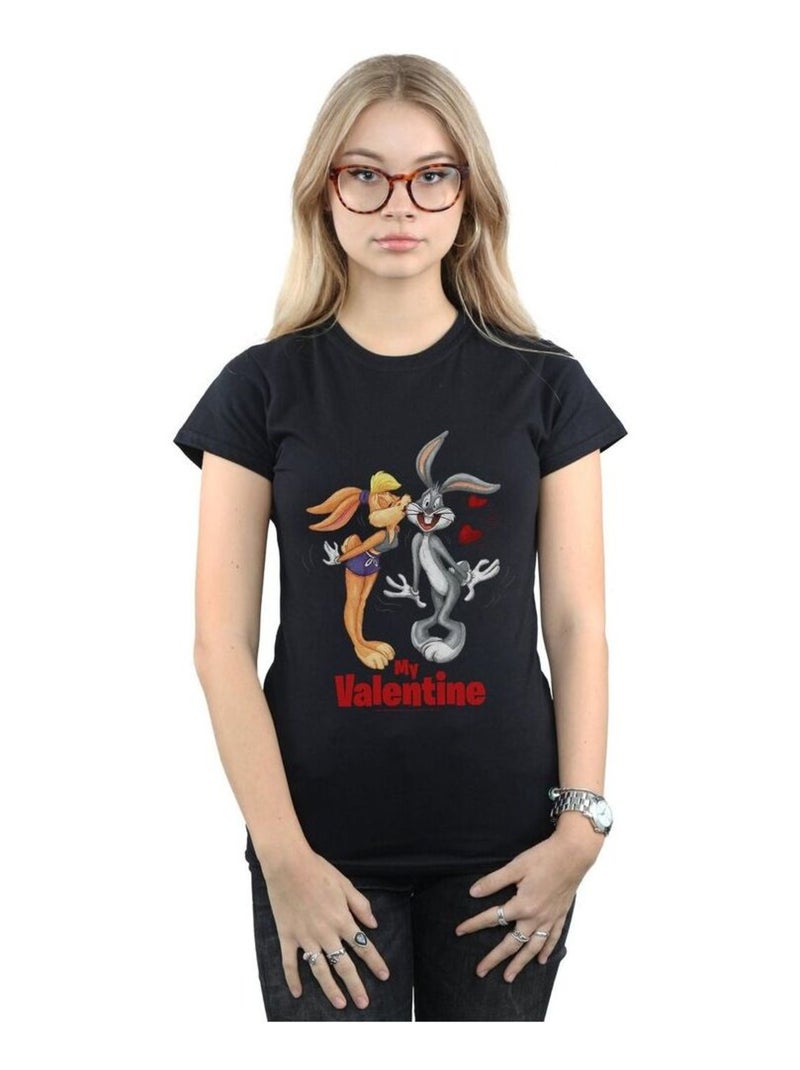 Looney Tunes - T-shirt VALENTINE'S DAY Noir - Kiabi