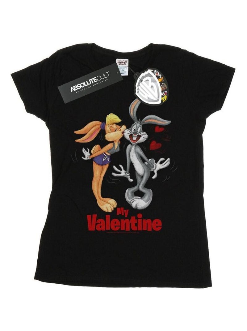 Looney Tunes - T-shirt VALENTINE'S DAY Noir - Kiabi