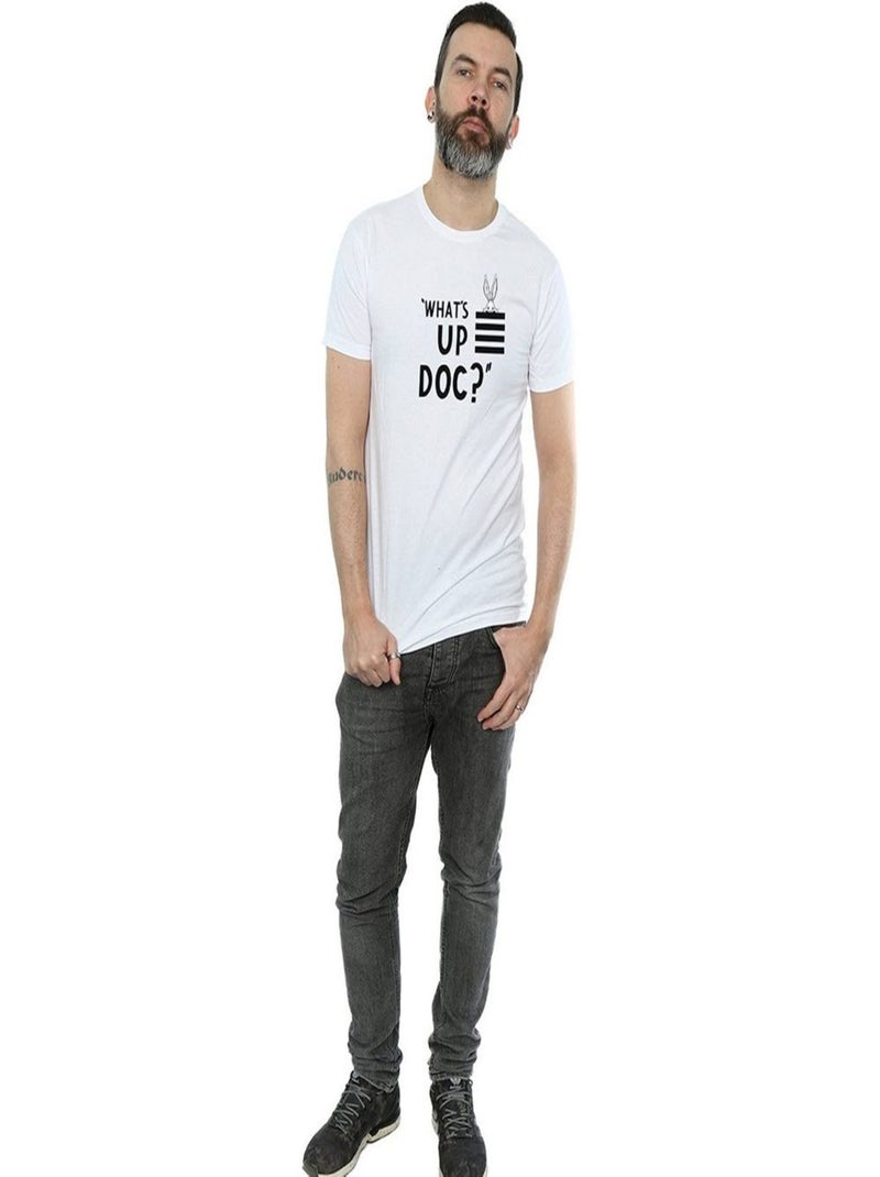 Looney Tunes - T-shirt WHAT´S Là-Haut DOC Blanc - Kiabi