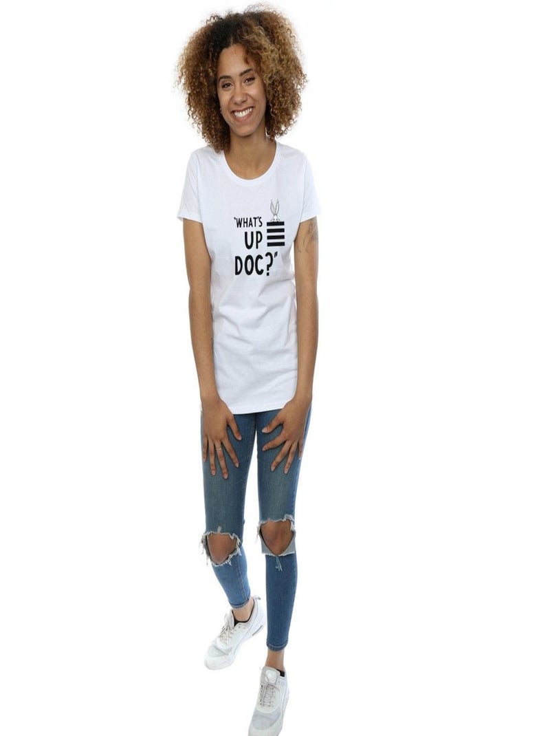 Looney Tunes - T-shirt WHAT'S UP DOC Blanc - Kiabi