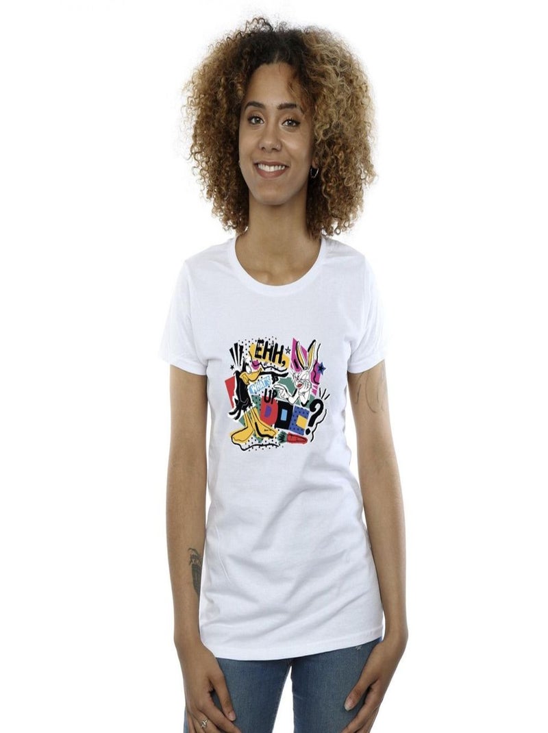 Looney Tunes - T-shirt WHAT'S UP DOC Blanc - Kiabi