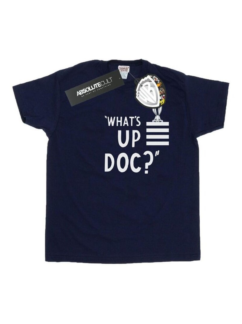 Looney Tunes - T-shirt WHAT'S UP DOC Bleu marine - Kiabi