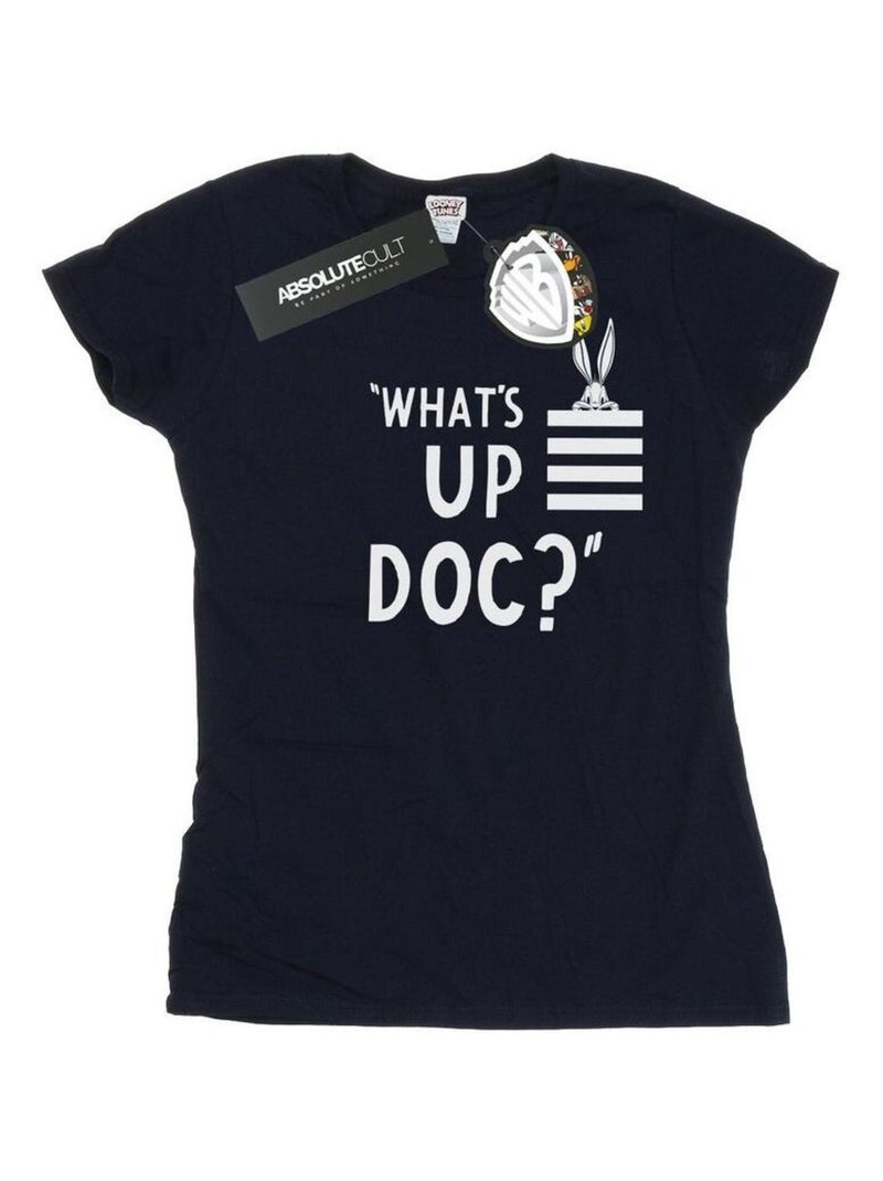 Looney Tunes - T-shirt WHAT'S UP DOC Bleu marine - Kiabi