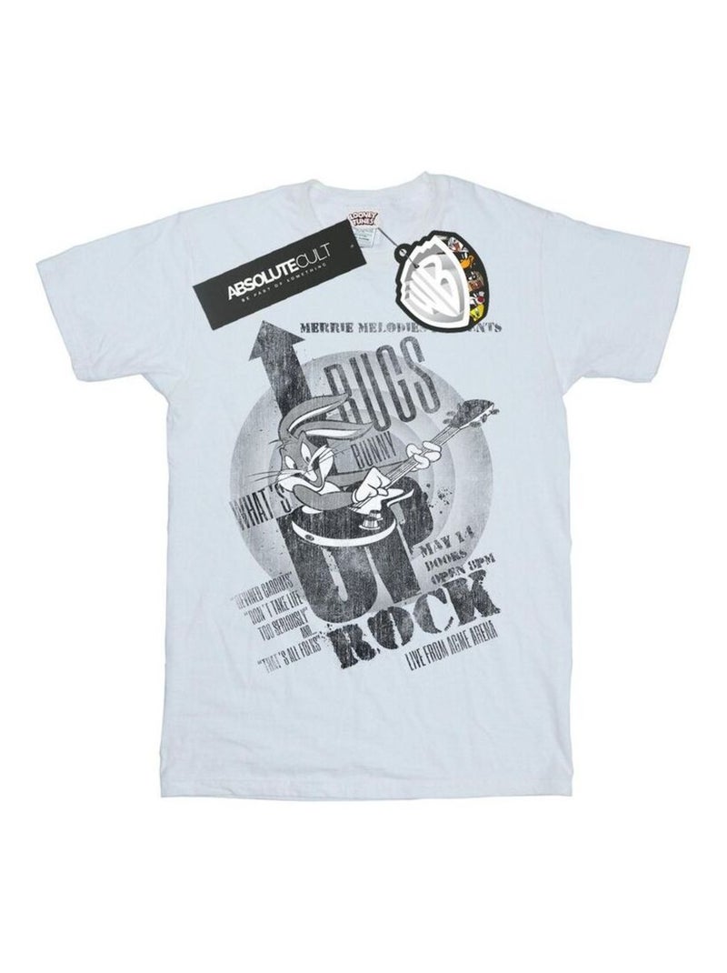 Looney Tunes - T-shirt WHAT'S UP ROCK Blanc - Kiabi