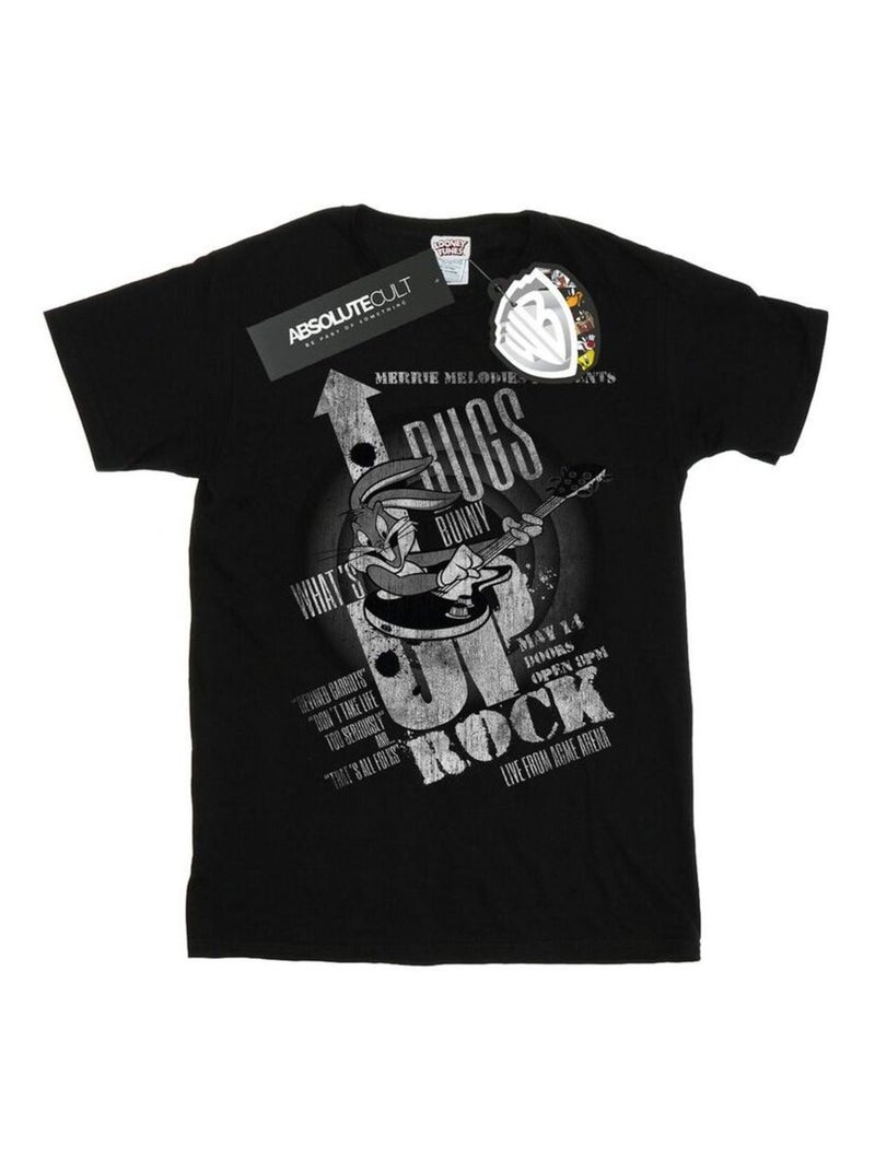 Looney Tunes - T-shirt WHAT'S UP ROCK Noir - Kiabi
