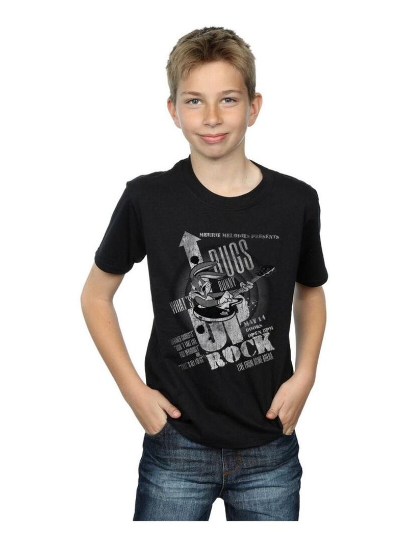 Looney Tunes - T-shirt WHAT'S UP ROCK Noir - Kiabi
