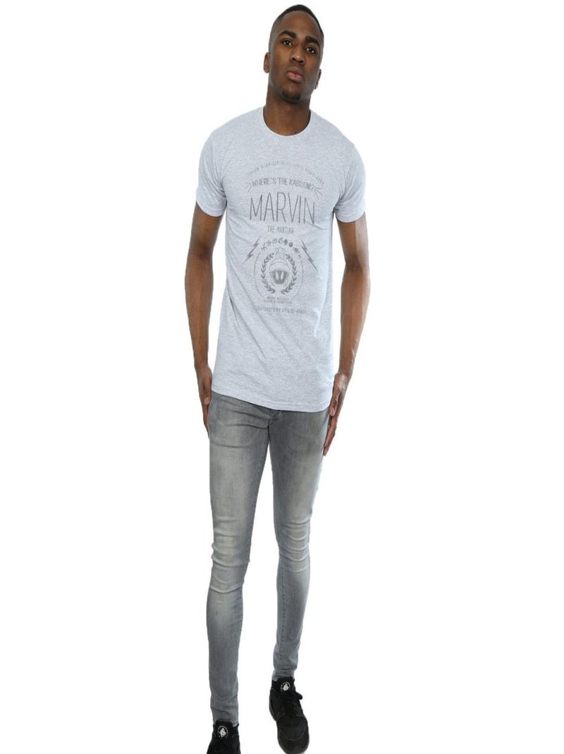 Looney Tunes - T-shirt WHERE´S THE KABOOM Gris chiné - Kiabi
