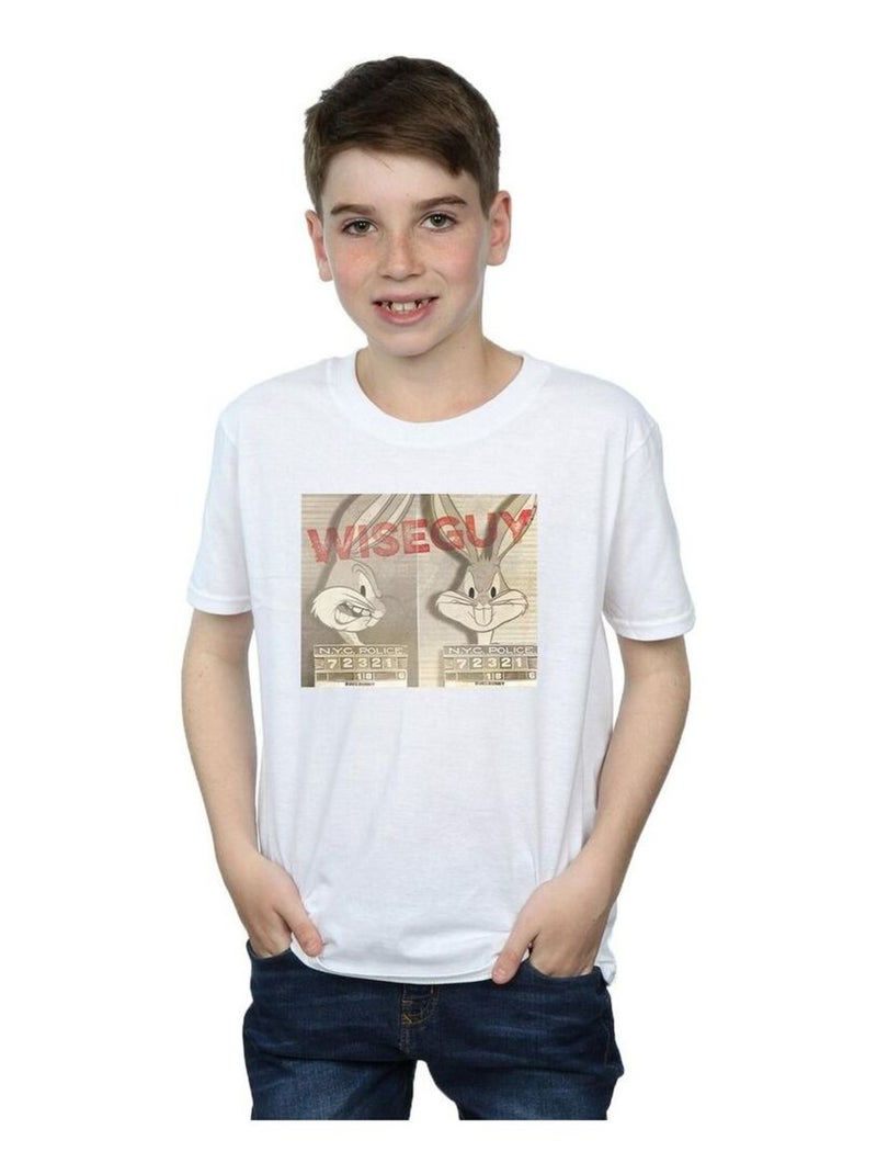 Looney Tunes - T-shirt WISE GUY Blanc - Kiabi
