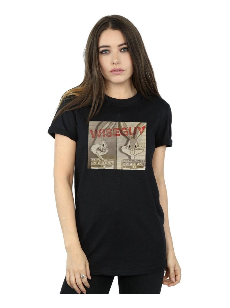 Looney Tunes - T-shirt WISE GUY Noir - Kiabi