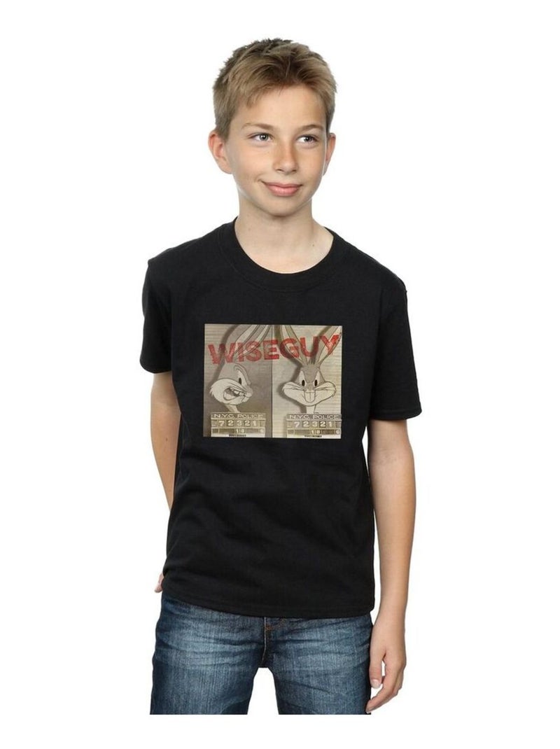 Looney Tunes - T-shirt WISE GUY Noir - Kiabi