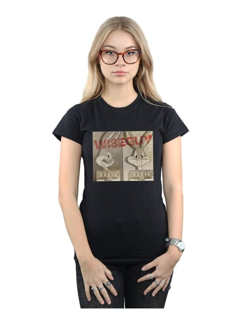 Looney Tunes - T-shirt WISE GUY Noir - Kiabi