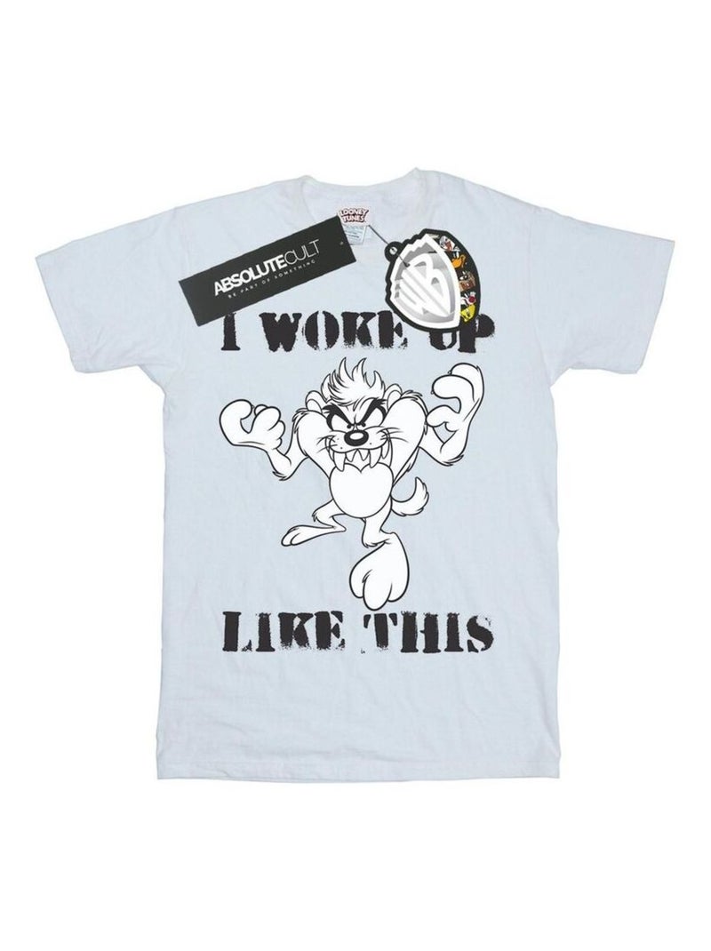 Looney Tunes - T-shirt WOKE UP LIKE THIS Blanc - Kiabi