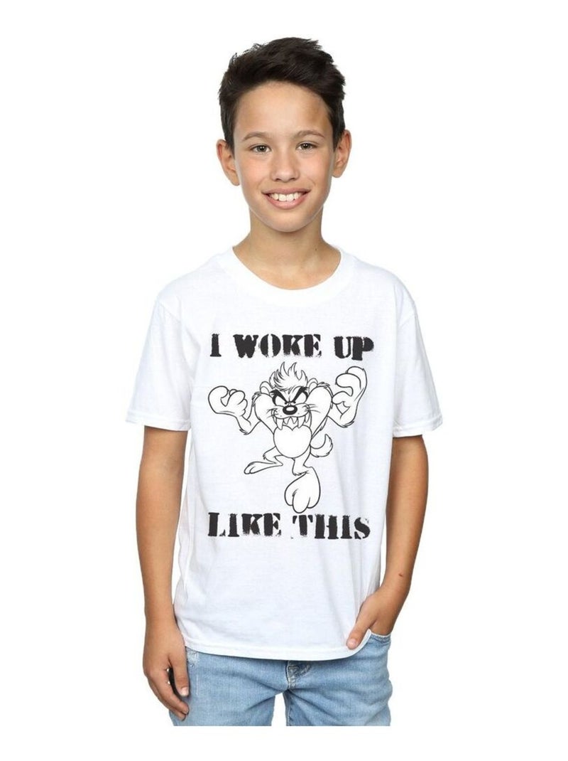 Looney Tunes - T-shirt WOKE UP LIKE THIS Blanc - Kiabi