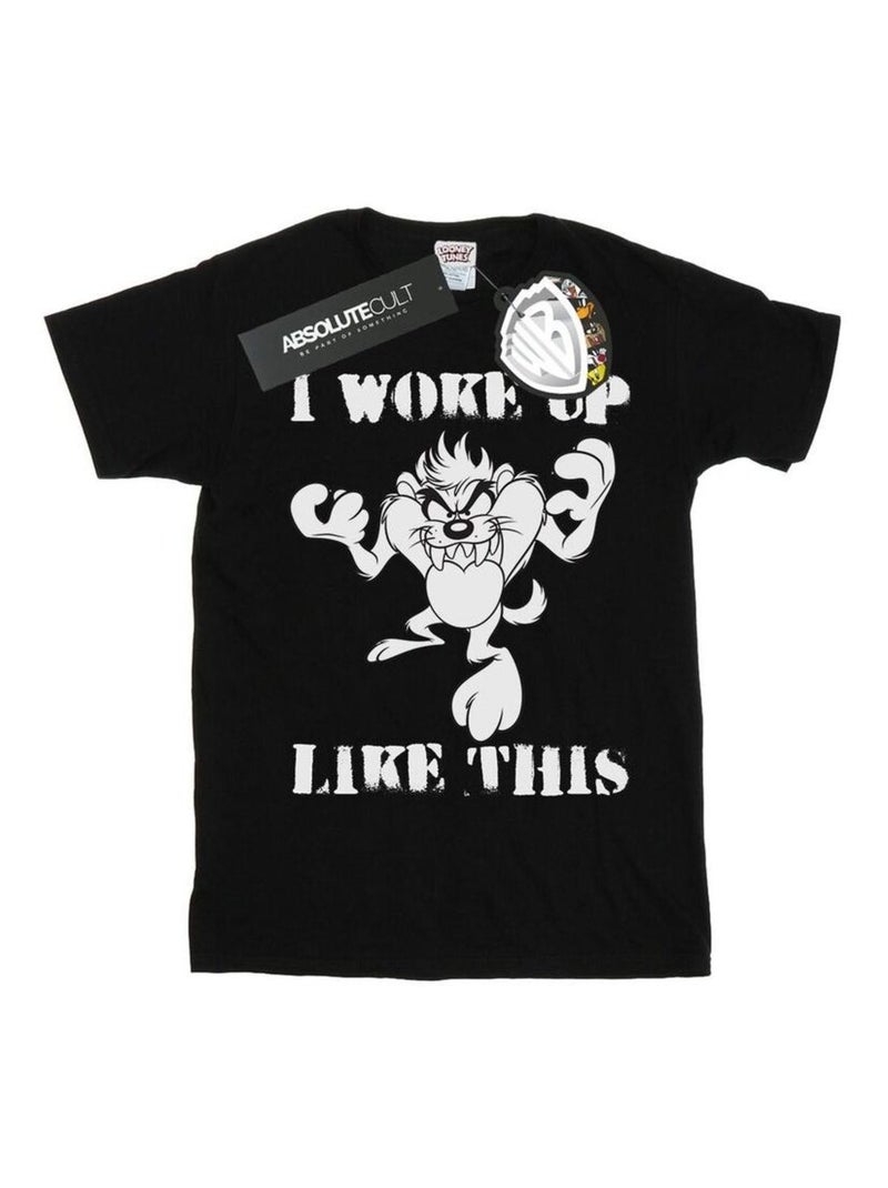 Looney Tunes - T-shirt WOKE UP LIKE THIS Noir - Kiabi