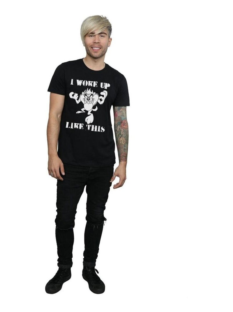 Looney Tunes - T-shirt WOKE UP LIKE THIS Noir - Kiabi