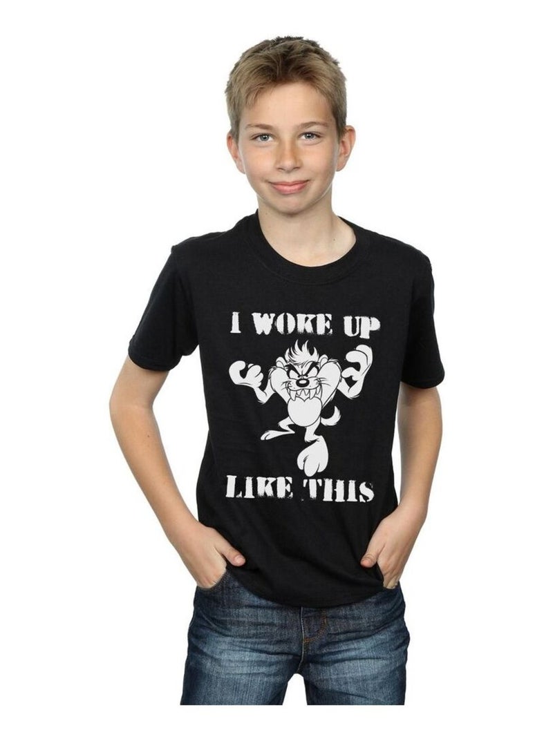 Looney Tunes - T-shirt WOKE UP LIKE THIS Noir - Kiabi