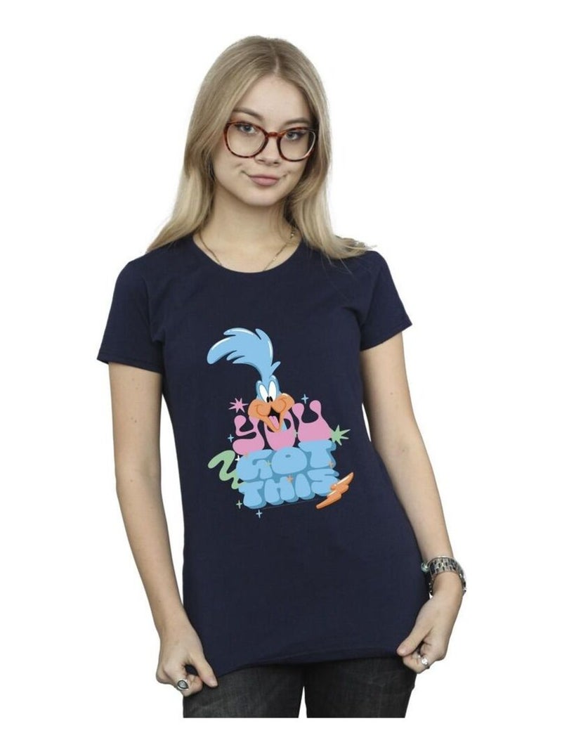 Looney Tunes - T-shirt YOU GOT THIS Bleu marine - Kiabi