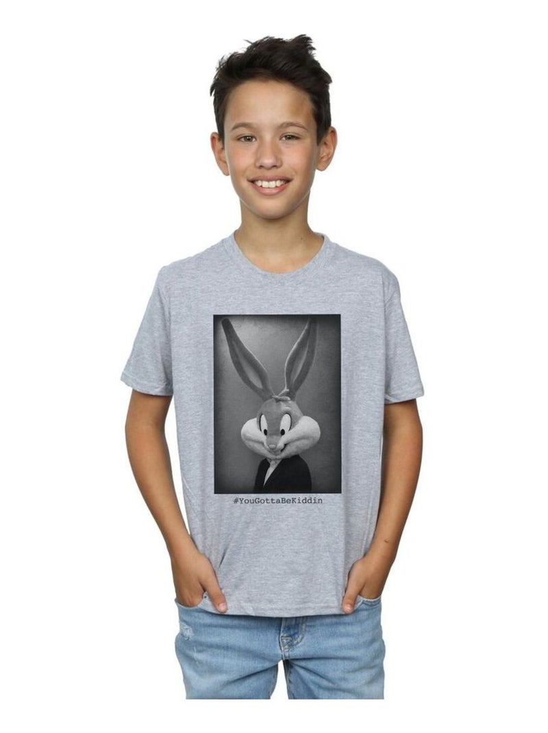 Looney Tunes - T-shirt YOUGOTTABEKIDDIN Gris chiné - Kiabi