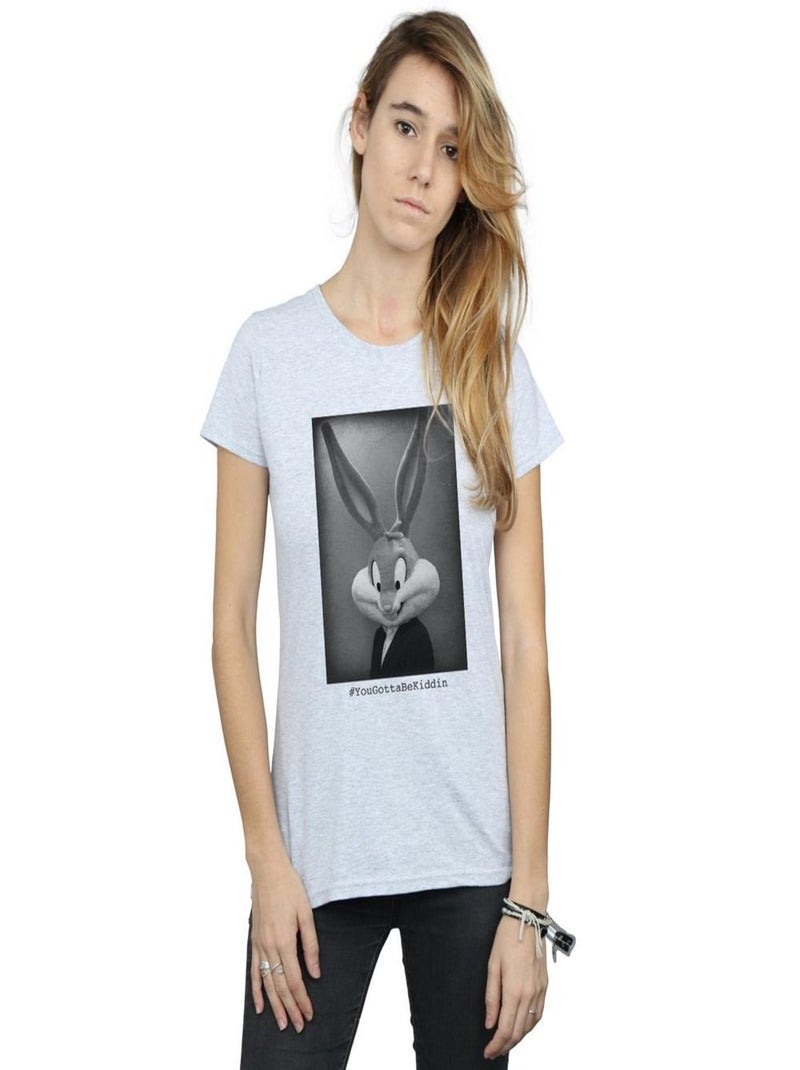 Looney Tunes - T-shirt YOUGOTTABEKIDDIN Gris chiné - Kiabi