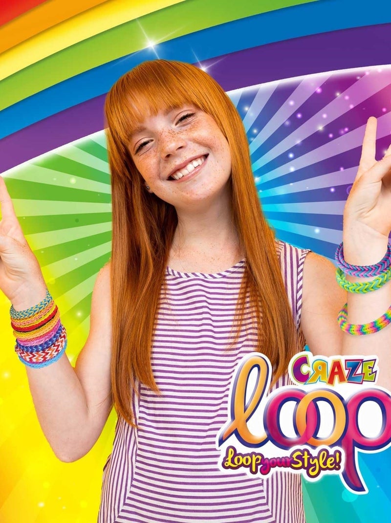 LOOPS Mega Box - Lot de 1600 élastiques pour bricolage et de nombreux accessoires Multicolore - Kiabi