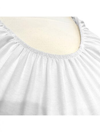 Lot 1 Drap Housse et 1 Alèse 30x80cm pour Couffin, Nacelle - Coton Bio
